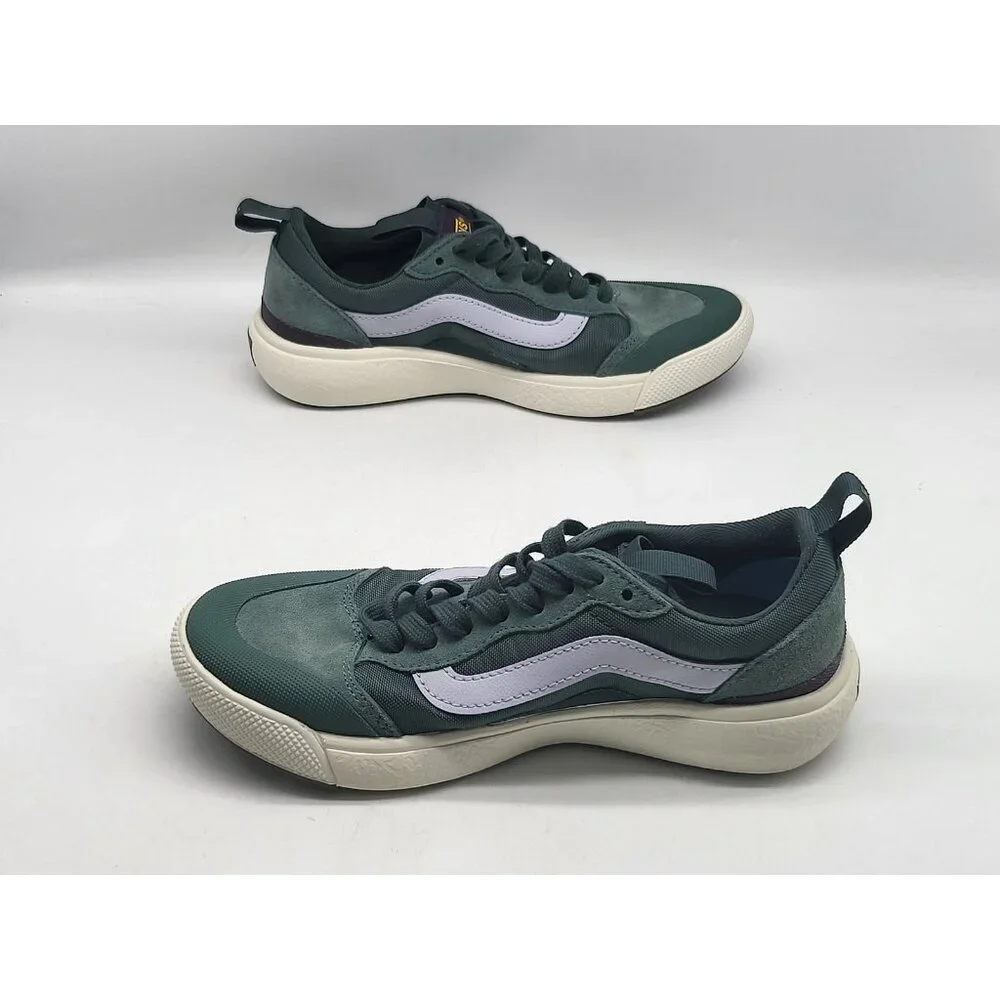 Vans UltraRange Shoes Womens Size 5.5 Green White Low Top Comfort Sneakers Skate